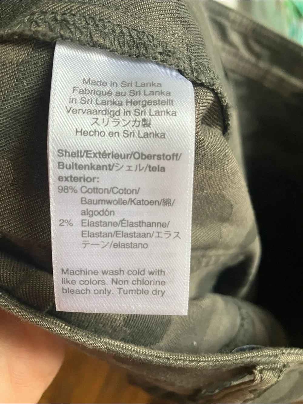 J. Crew Women's Gray Camo Cargo Shorts